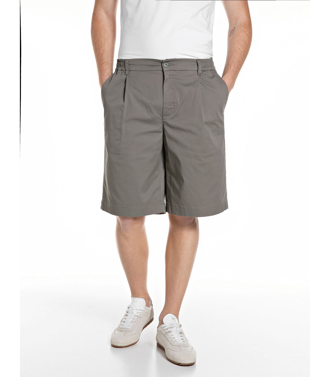 コットンツイルショーツ 詳細画像 グレー 1